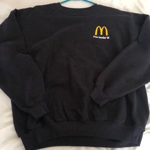 XL Mcdonald’s Crew Neck I’m lovin’ it Good cond